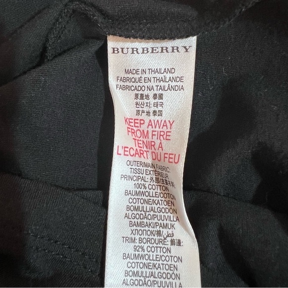 Burberry Children Long Sleeve Top – Size 6 Girls Plaid Check Detail EUC - Picture 7 of 7